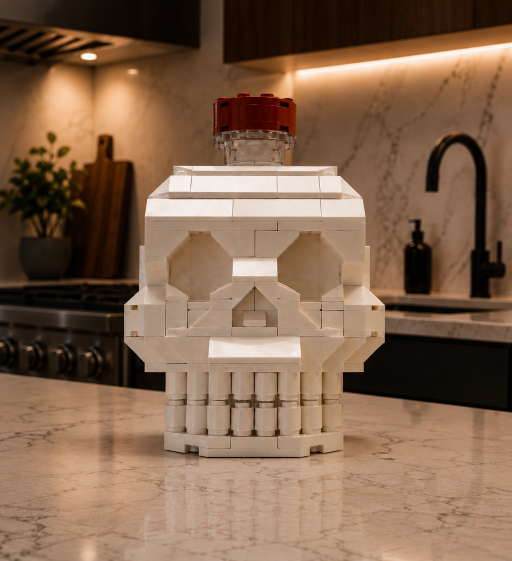 Crystal Bone Brick Bottle