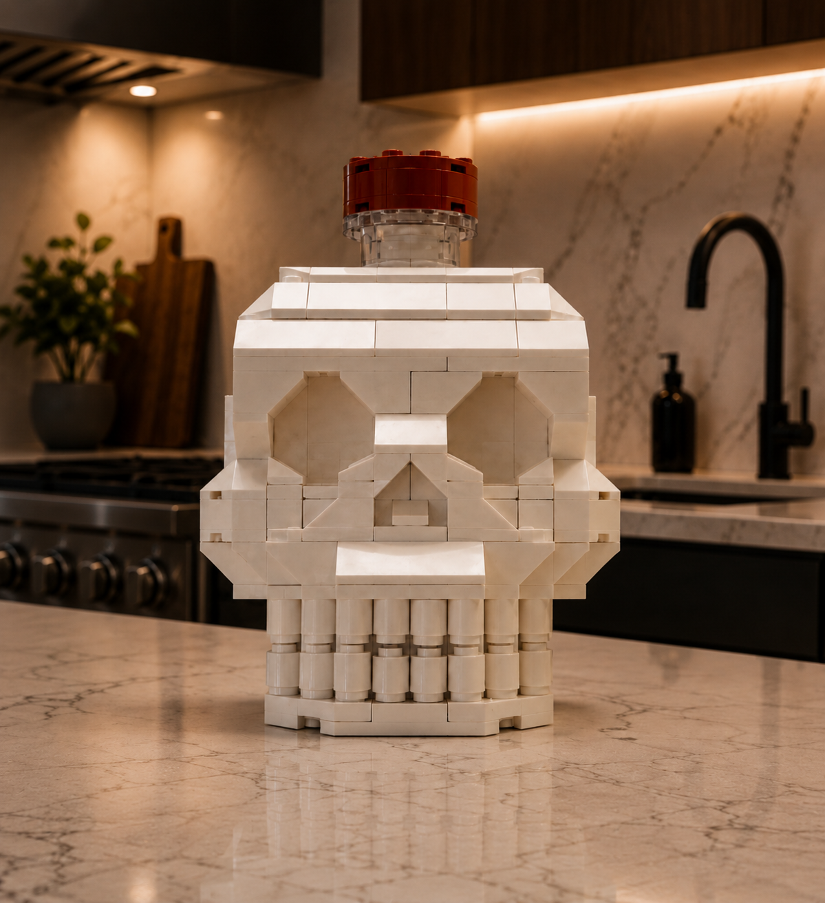 Crystal Bone Brick Bottle
