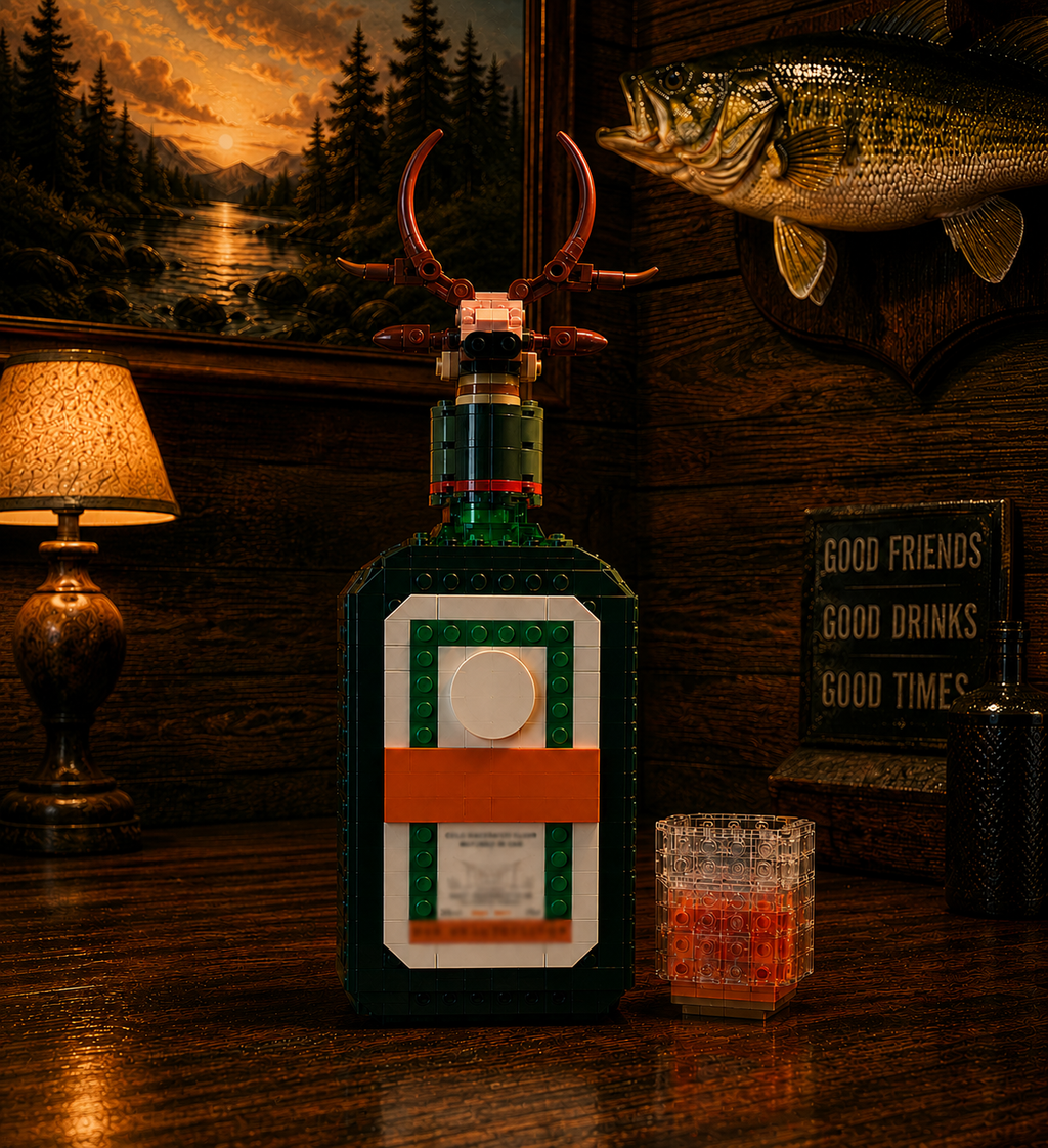 Jager Deer Brick Bottle