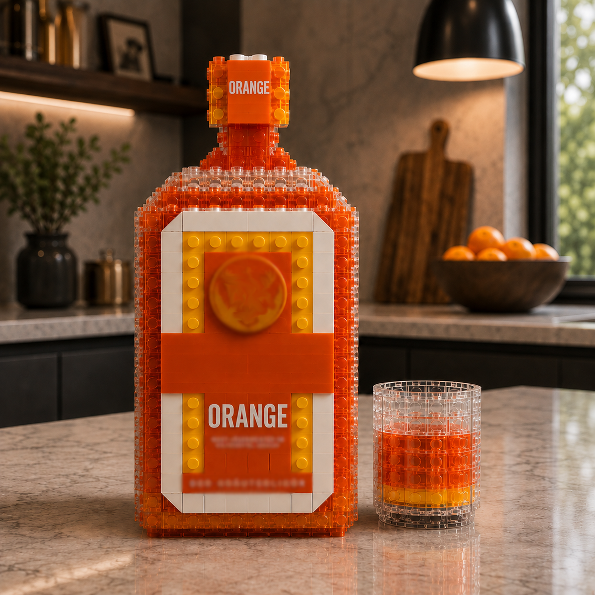 Jager Orange Brick Bottle