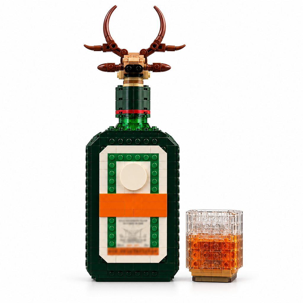 Jager Deer Brick Bottle